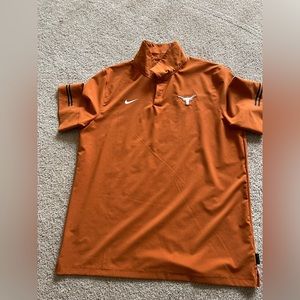 Nike on field Texas longhorns golf polo